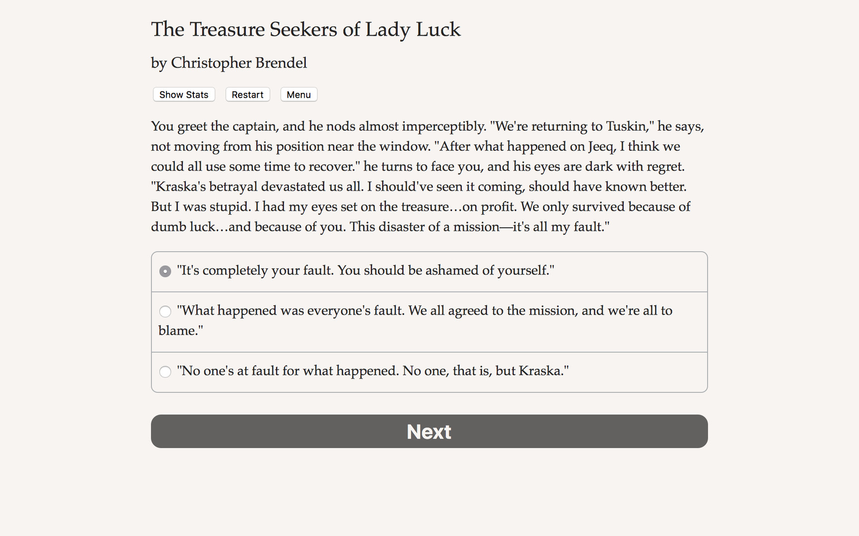 #5. The Treasure Seekers of Lady Luck (Steam) بواسطة: Choice of Games
