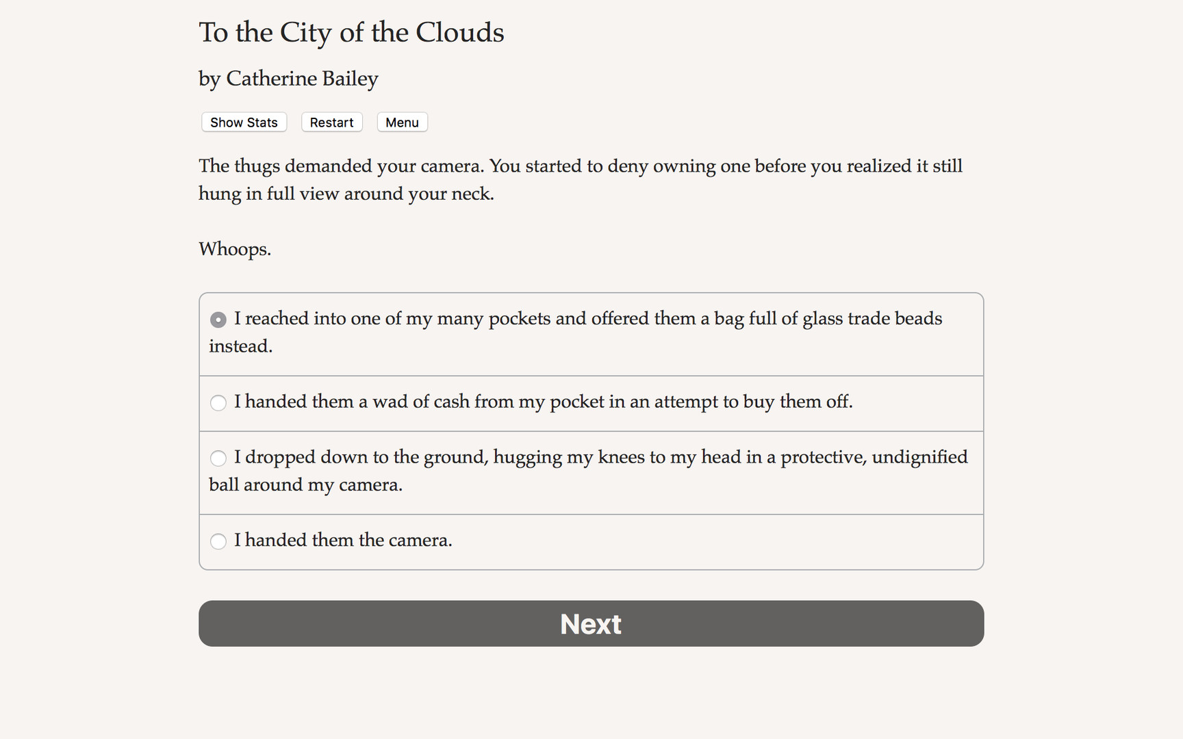 To the City of the Clouds screenshot #3