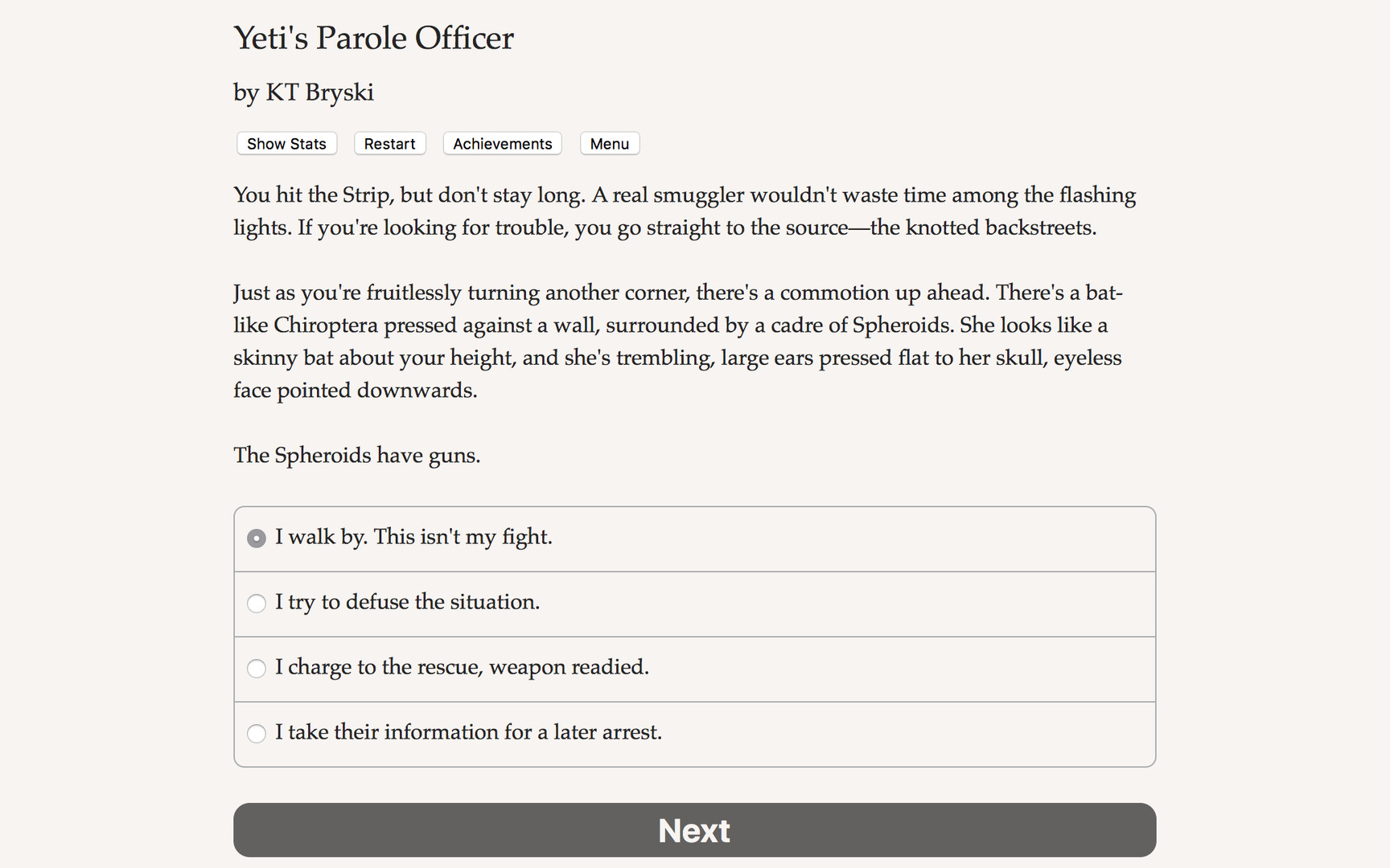 Yeti's Parole Officer screenshot #1
