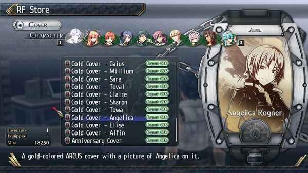 The Legend of Heroes: Trails of Cold Steel II - All Arcus Covers.