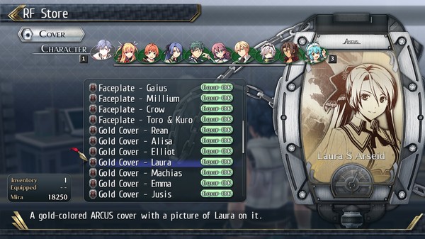 The Legend of Heroes: Trails of Cold Steel II - All Arcus Covers