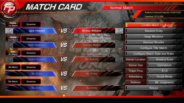 Fire Pro Wrestling World - Fire Promoter