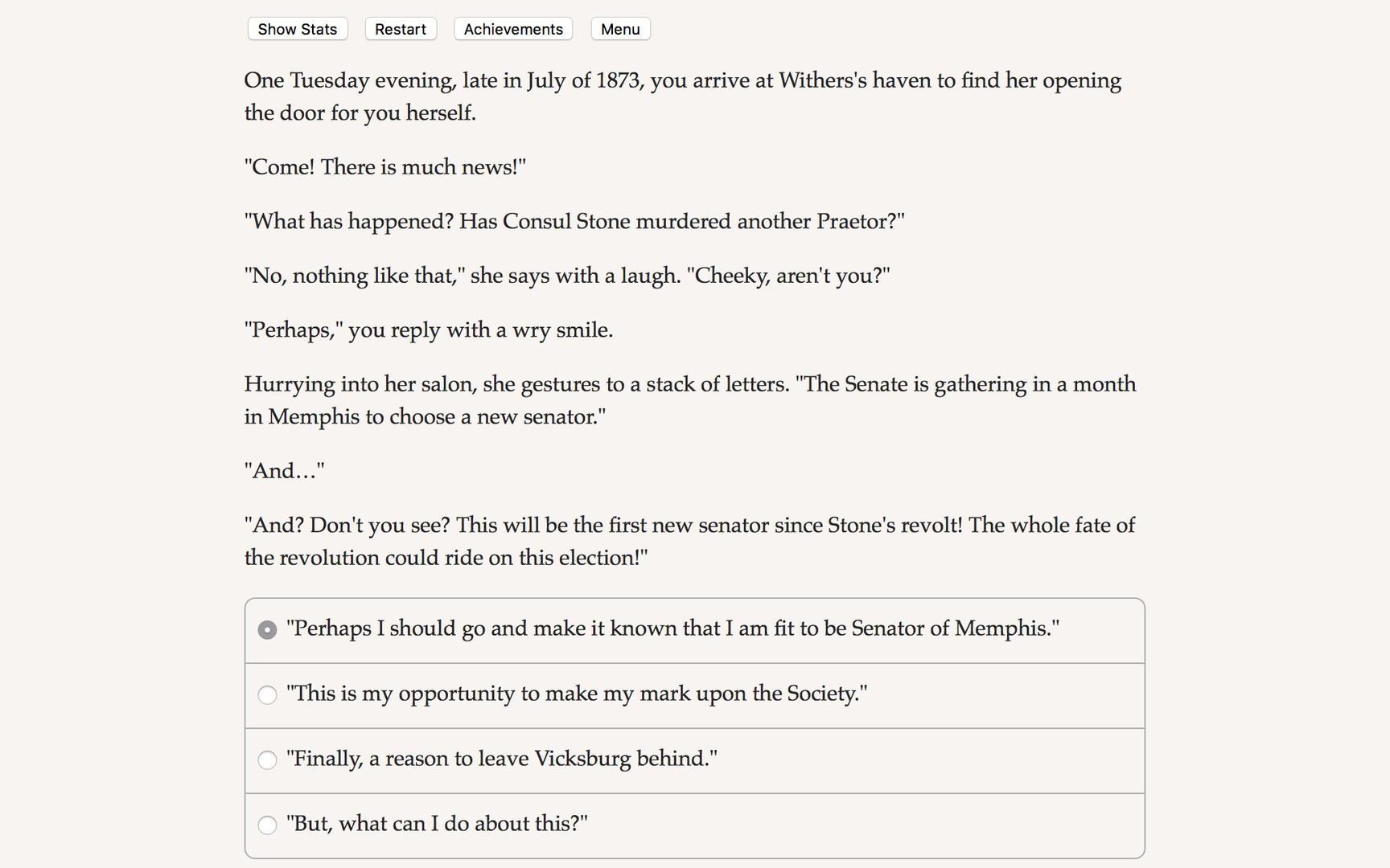 Choice of the Vampire: The Fall of Memphis screenshot #1