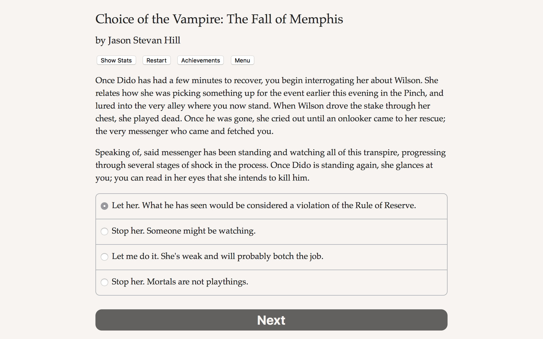 Choice of the Vampire: The Fall of Memphis screenshot #4