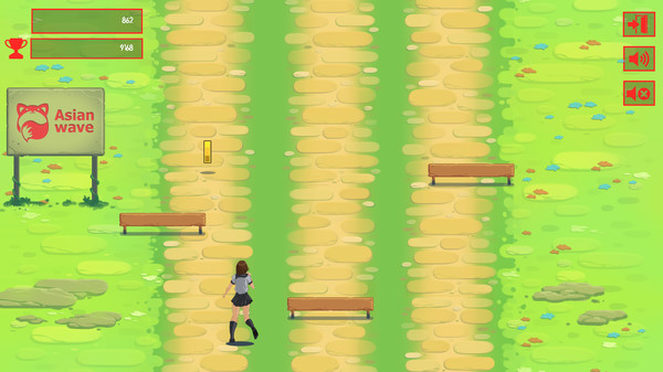 Screenshot z Yuzi Lims: anime runner