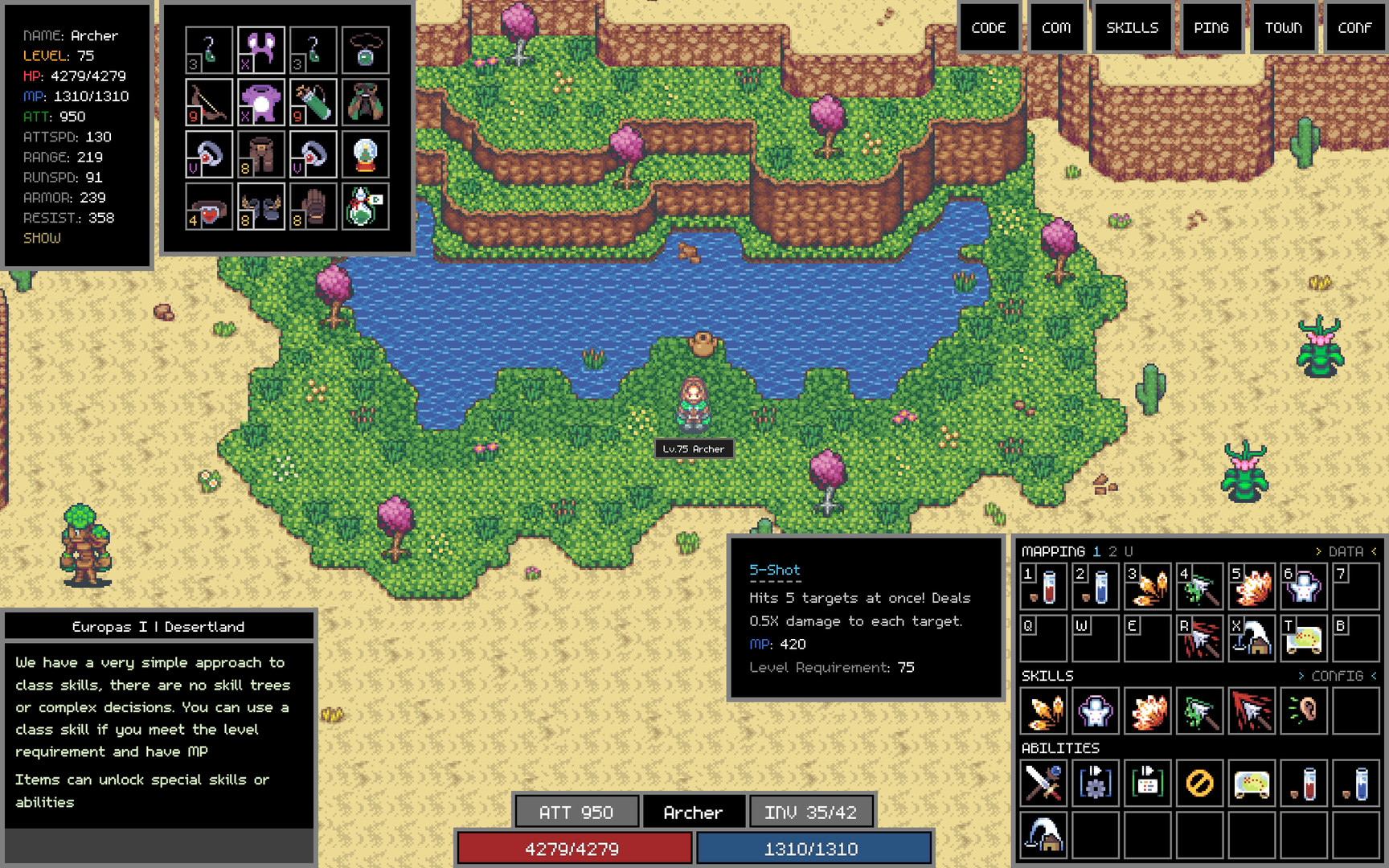 #4. Adventure Land - The Code MMORPG (Steam) 由: Kaan Soral