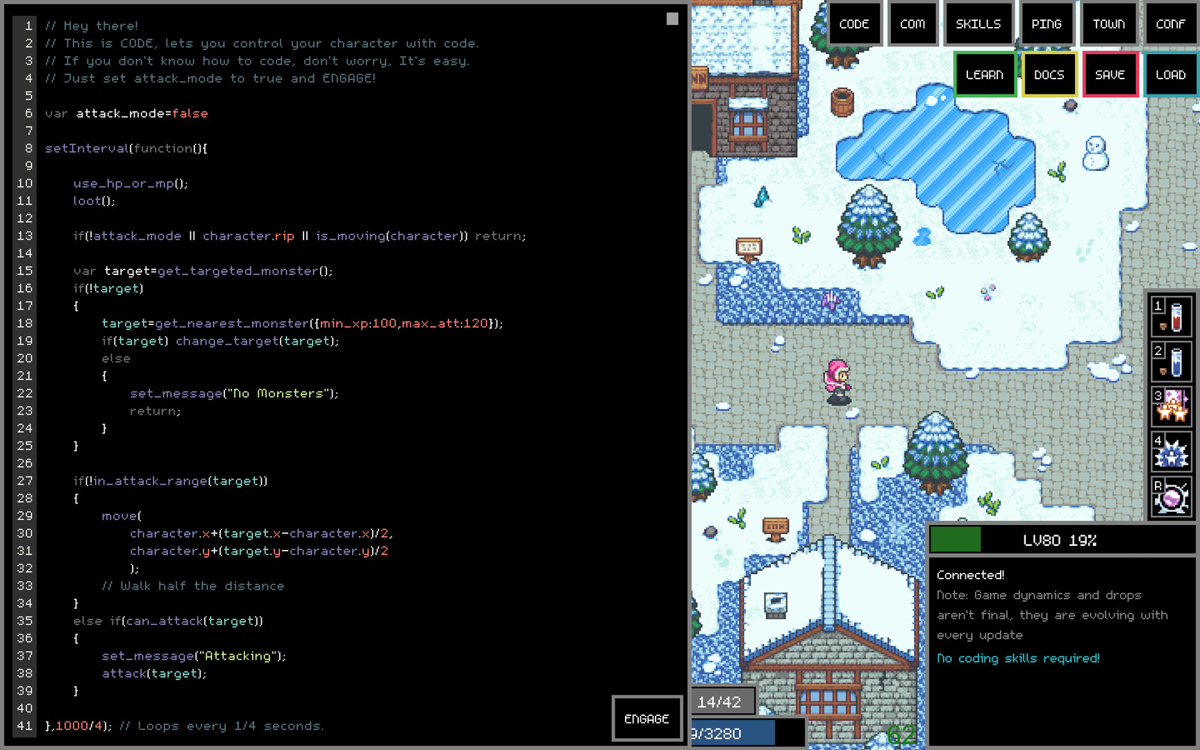#2. Adventure Land - The Code MMORPG (Steam) 由: Kaan Soral
