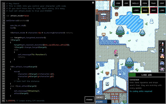 Adventure Land - The Code MMORPG