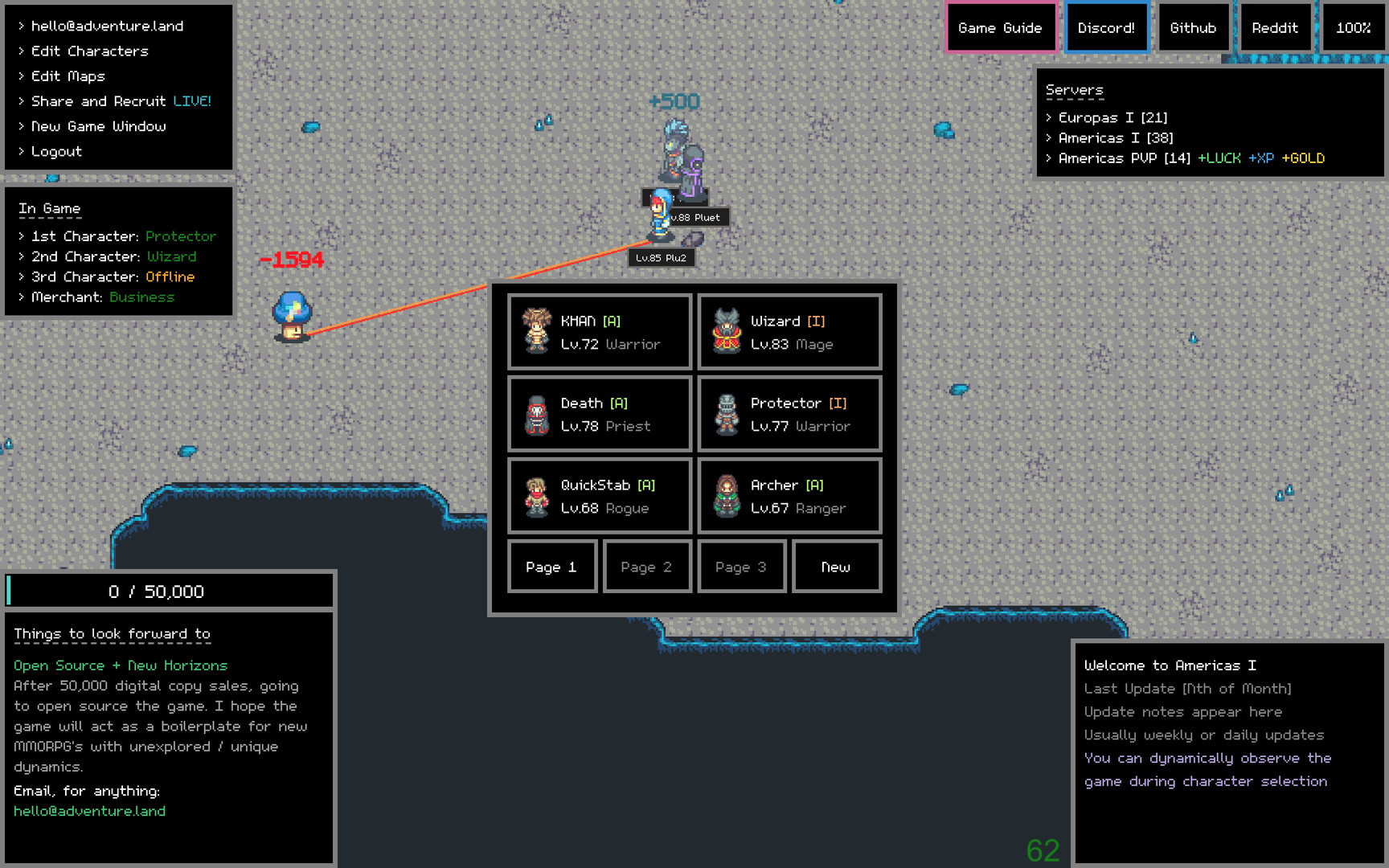 Adventure Land — The Code MMORPG