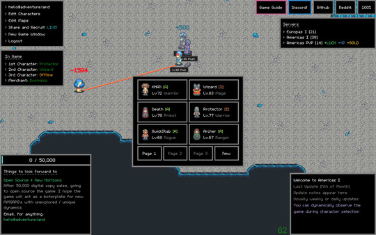 Adventure Land - The Code MMORPG