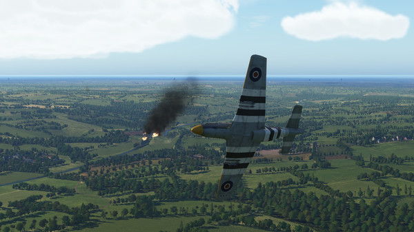 Screenshot z P-51D Mustang: Operation Charnwood Campaign