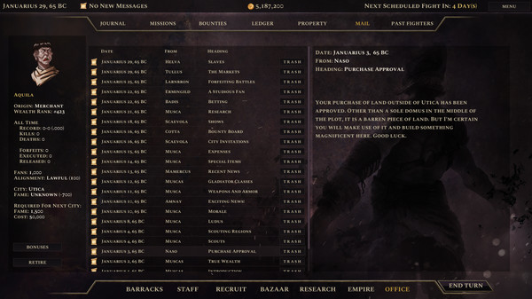 Screenshot z Age of Gladiators II: Rome