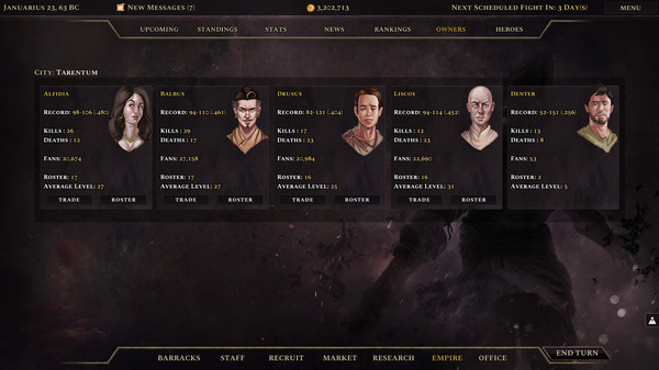 Screenshot z Age of Gladiators II: Rome