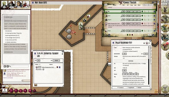 Screenshot z Fantasy Grounds - Pathfinder RPG - Strange Aeons AP 6: Black Stars Beckon (PFRPG)