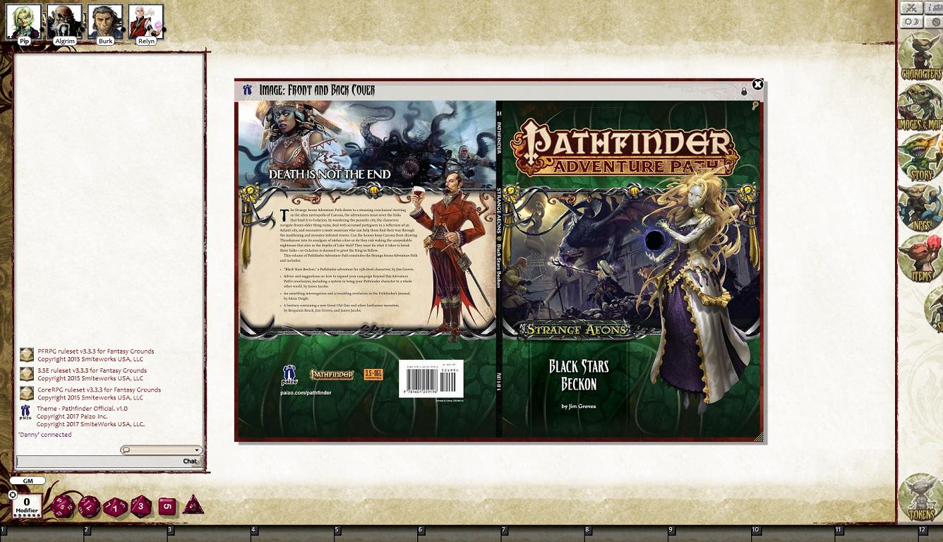 Fantasy Grounds - Pathfinder RPG - Strange Aeons AP 6: Black Stars Beckon (PFRPG) Featured Screenshot #1