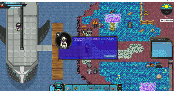 Screenshot z Space Farm