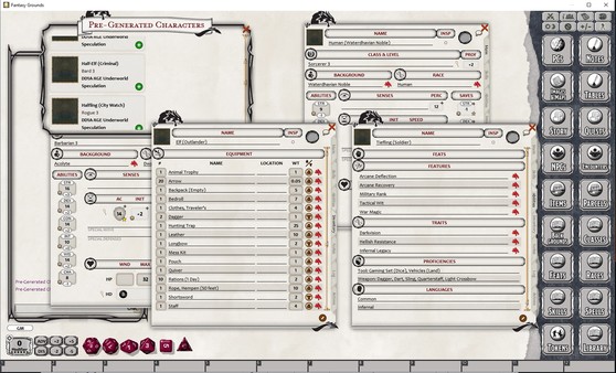 Fantasy Grounds - D&D DDIA-XGE Underworld Speculation