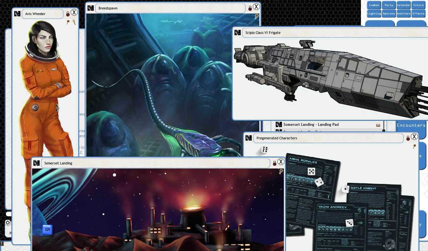 Fantasy Grounds - Xenomorphs: The Fall of Somerset Landing (W.O.I.N. N.E.W.) Featured Screenshot #1