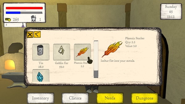 Screenshot z Blacksmith