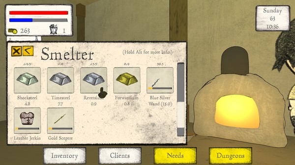 Screenshot z Blacksmith