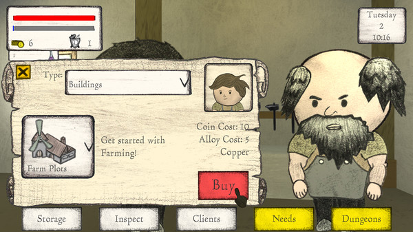 Screenshot z Blacksmith