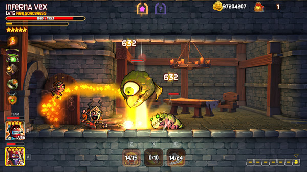 Screenshot z Dungeon Stars
