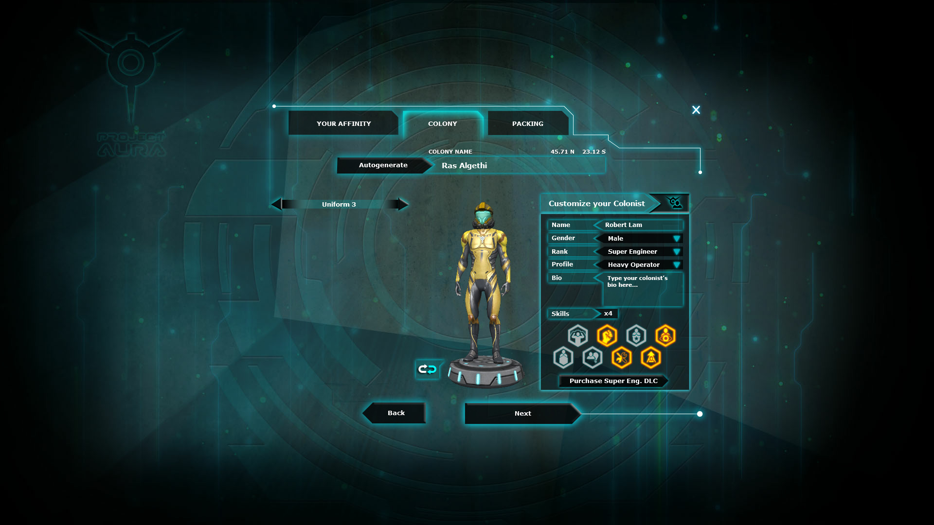 Project Aura - Super Engineer Colonist screenshot 3