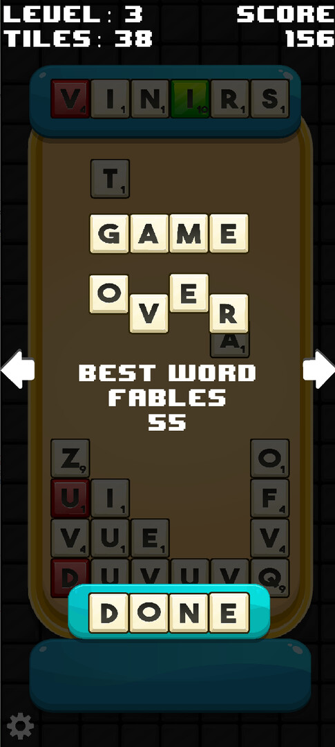 screenshot of Zim's Word Game 5