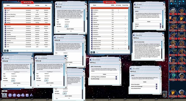 Screenshot z Fantasy Grounds - Starfinder RPG - Ruleset Screenshot z Fantasy Grounds - Starfinder RPG - Ruleset