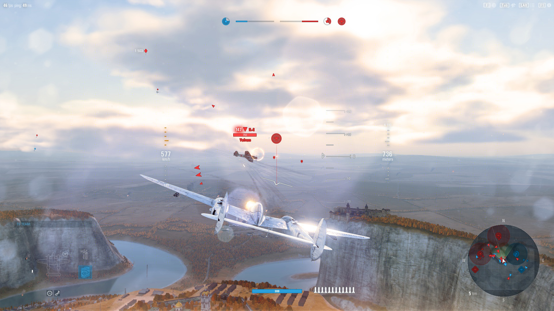 screenshot of World of Warplanes 3