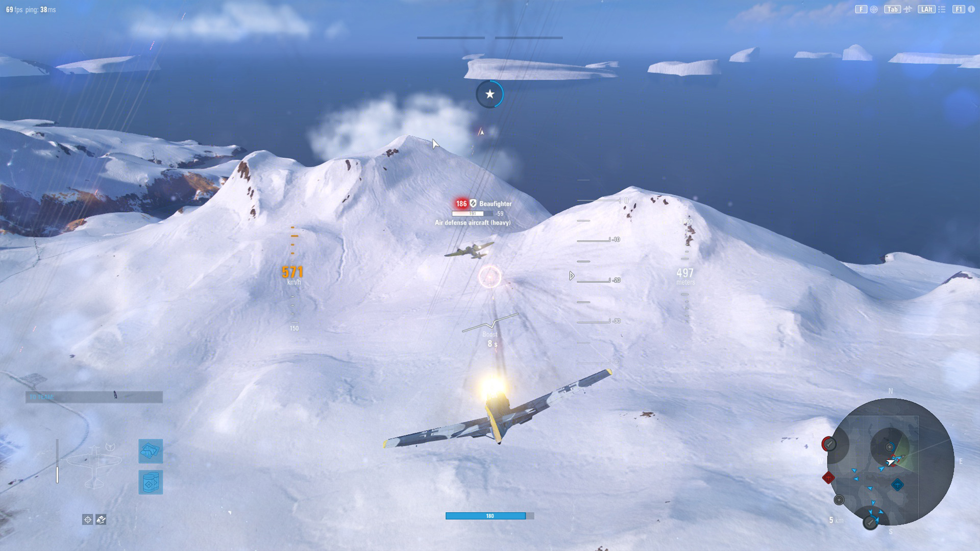 screenshot of World of Warplanes 6