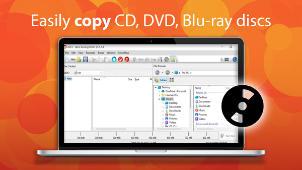 Screenshot z Nero Burning ROM Screenshot z Nero Burning ROM