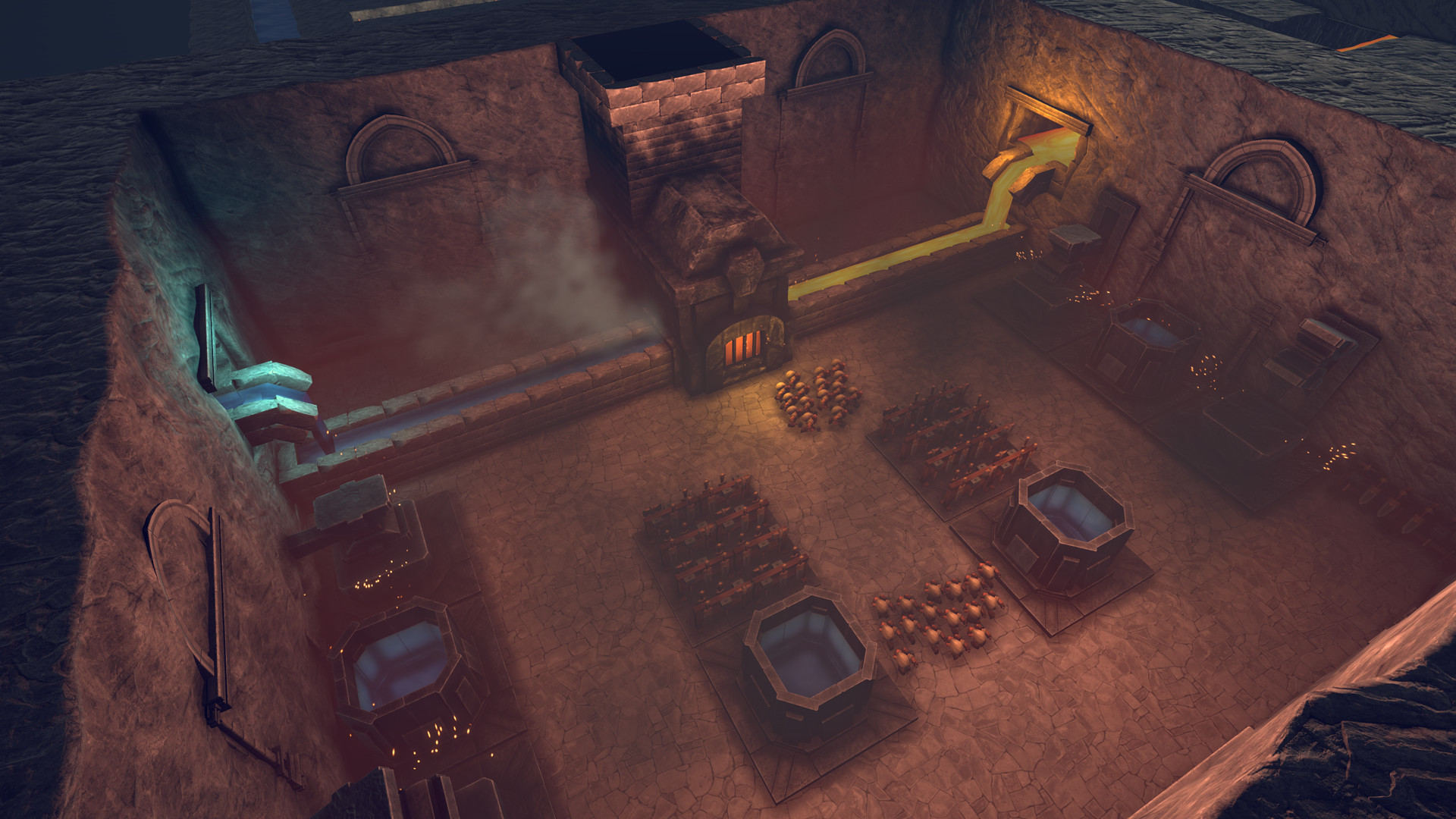 Скриншот игры King of the Dwarves: Underground City Builder - 2