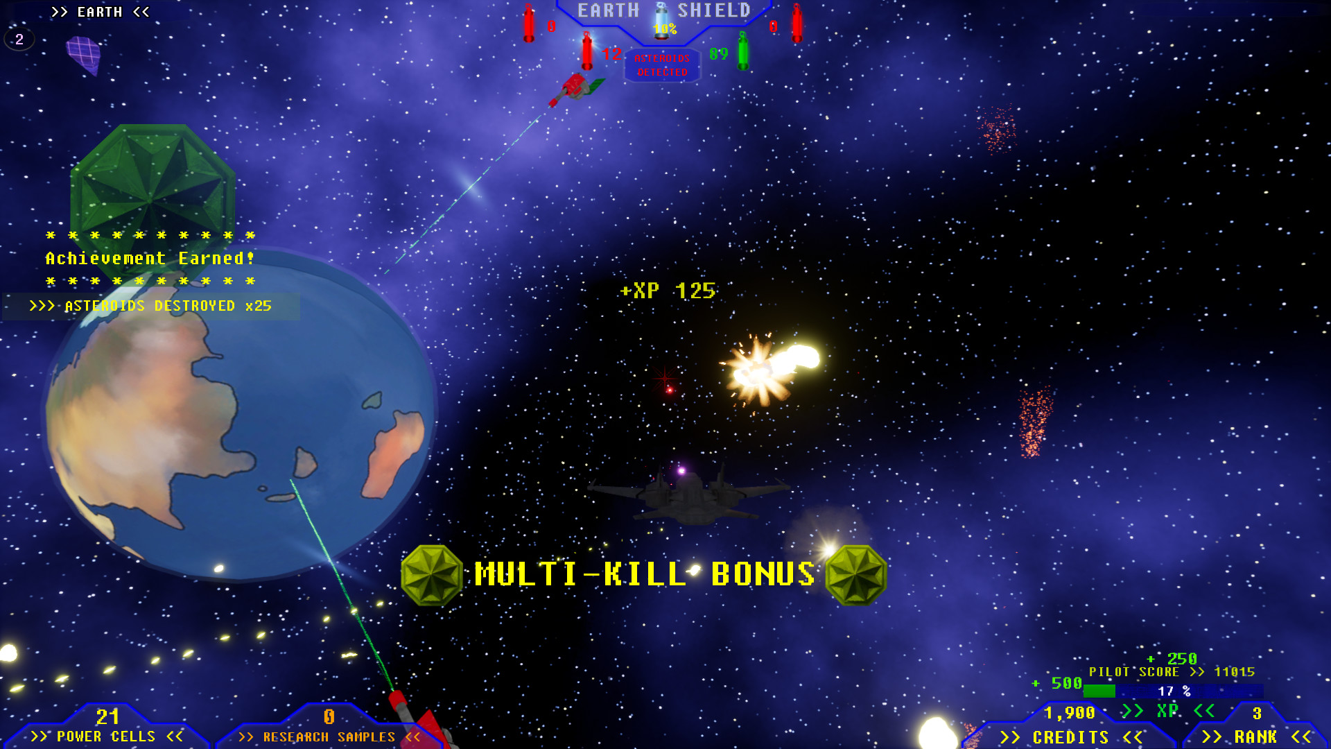 #4. Asteroid Defender! (Steam) 由: Gray Wolf Interactive