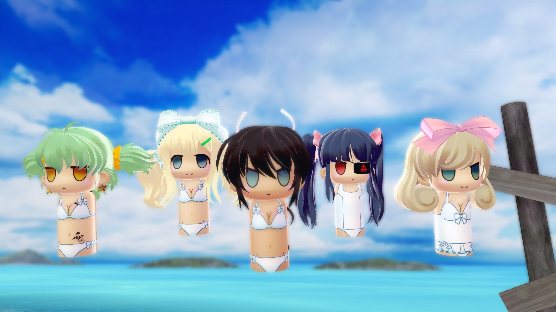 SENRAN KAGURA Peach Beach Splash - Crimson Squad Item Pack Featured Screenshot #1