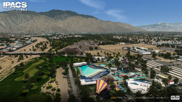Screenshot z Aerofly FS 2 - Orbx - Palm Springs International Airport