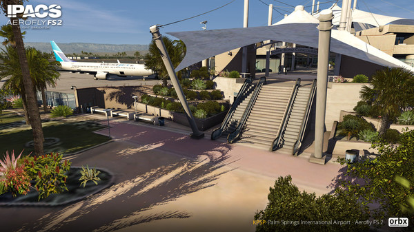 Screenshot z Aerofly FS 2 - Orbx - Palm Springs International Airport