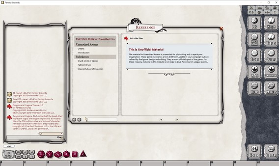 Fantasy Grounds - D&D: Unearthed Arcana