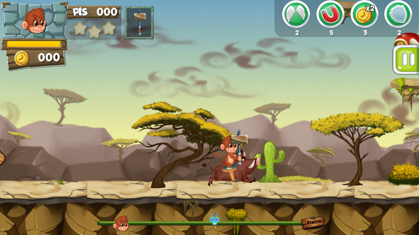 Screenshot z Monkey Slap
