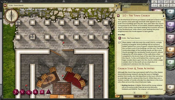 Fantasy Grounds - Compass Point #6: Town Church - Brotherhood of Knives (PFRPG)