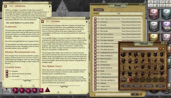 Fantasy Grounds - Compass Point #6: Town Church - Brotherhood of Knives (PFRPG)