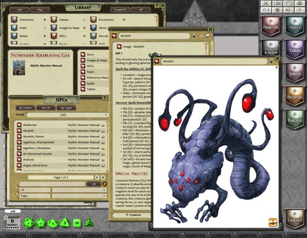Fantasy Grounds - Mythic Monster Manual (PFRPG)