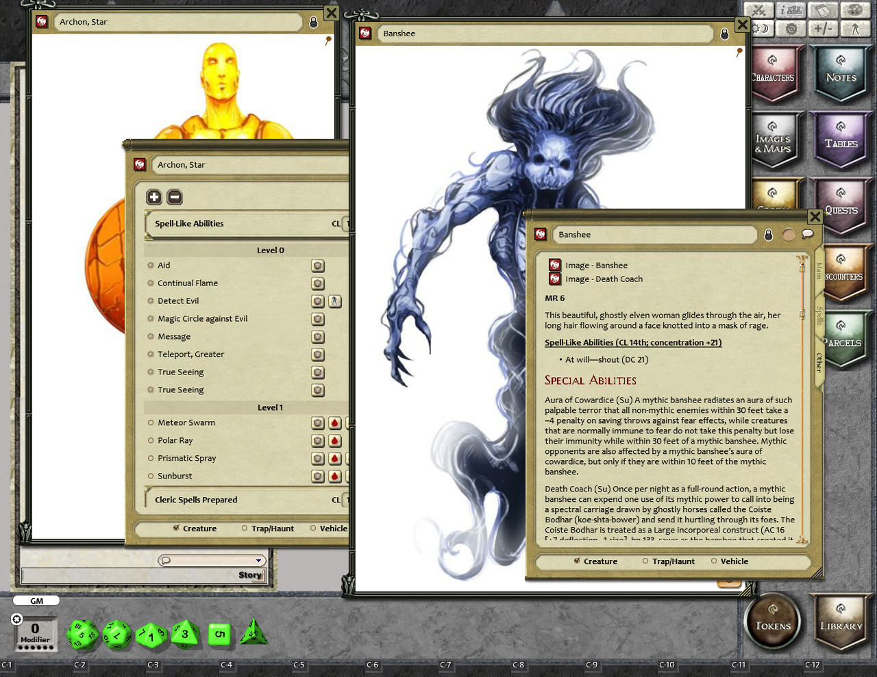 Fantasy Grounds - Mythic Monster Manual (PFRPG)のスクリーンショット 1