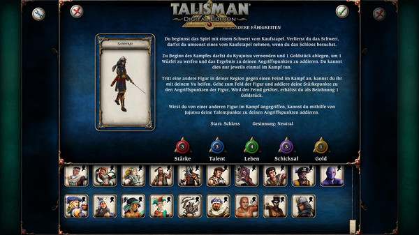 Talisman Character Samurai Screenshot 3