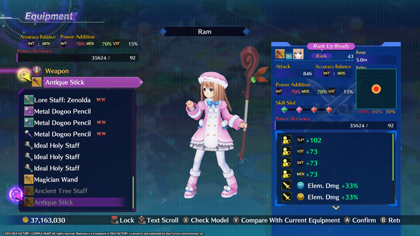 Megadimension Neptunia VIIR - 4 Goddesses Online Starter Weapon Set