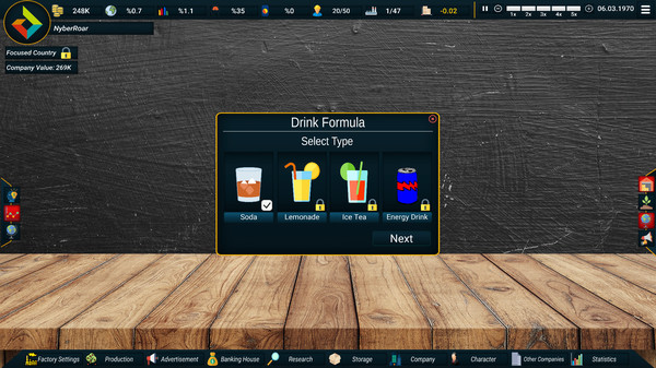 Screenshot z Drink Pro Tycoon