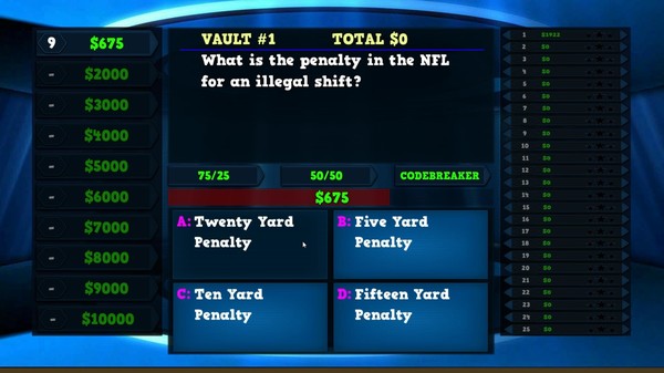 Screenshot z Trivia Vault Football Trivia
