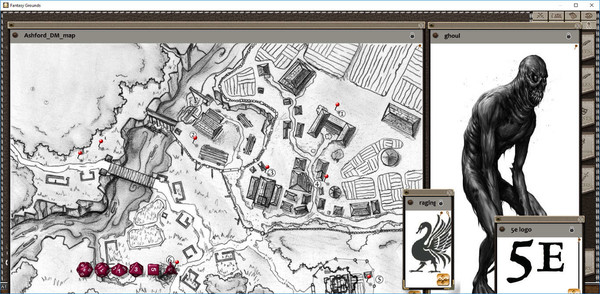 Fantasy Grounds - Village Backdrop: Ashford (5E)