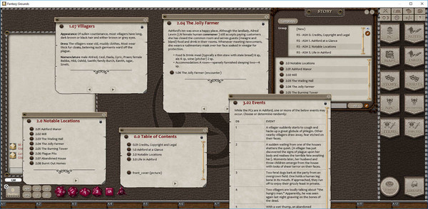 Fantasy Grounds - Village Backdrop: Ashford (5E)