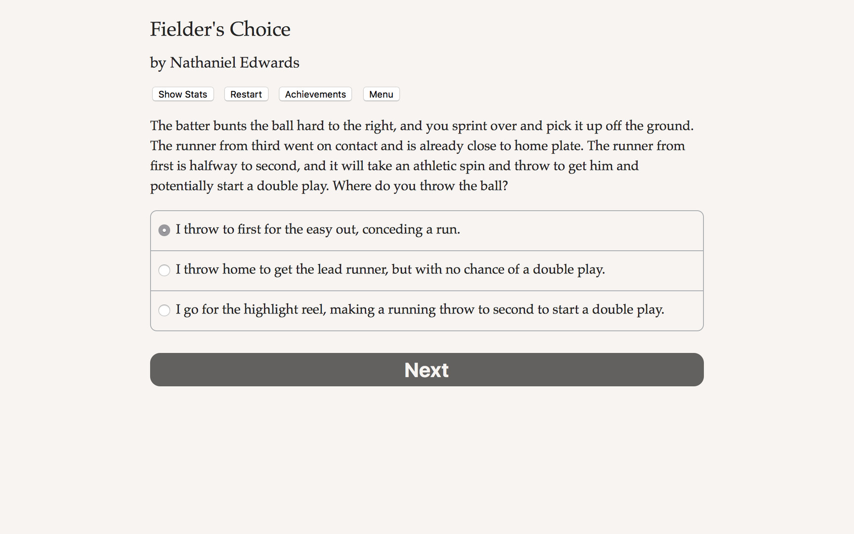 The Fielder's Choice screenshot #5
